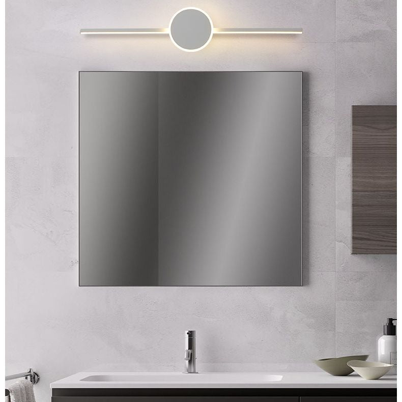 Linear Vanity Wall Light Fixtures Modern Minimalist Style Metal Single Vanity Light