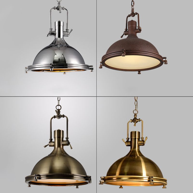 1-Light Swivel Joint Commercial Pendant Lighting Industrial Metal Pendant Light Kit for Living Room