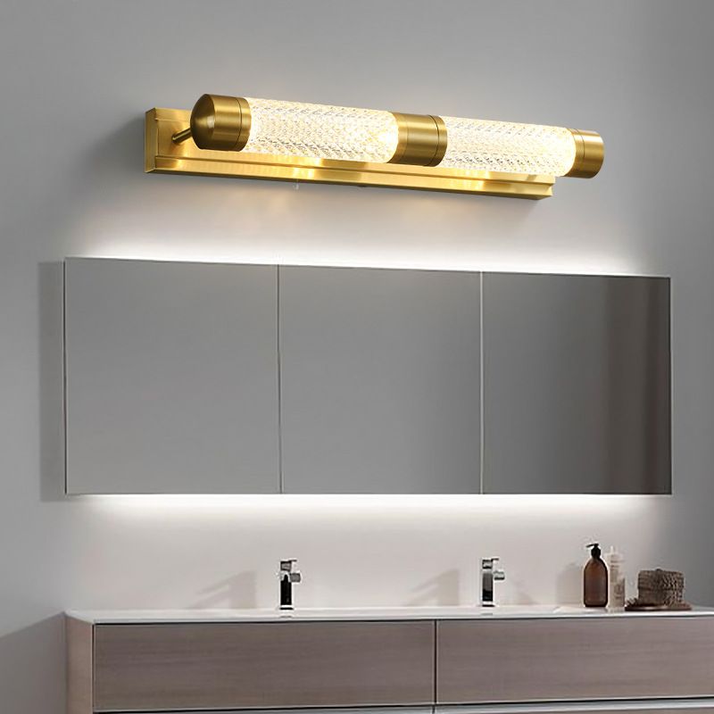 Metal Cylinder Vanity Wall Sconce Modern Style Vanity Lighting Fixtures