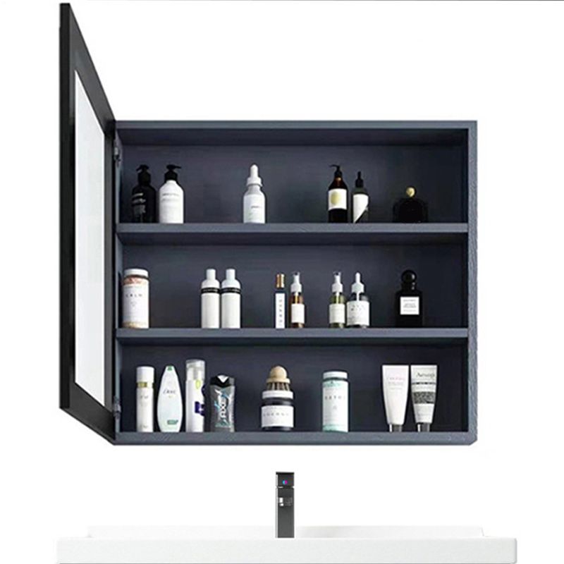 Modern Sink Vanity Metal Color Block Mount Bathroom Vanity Cabinet