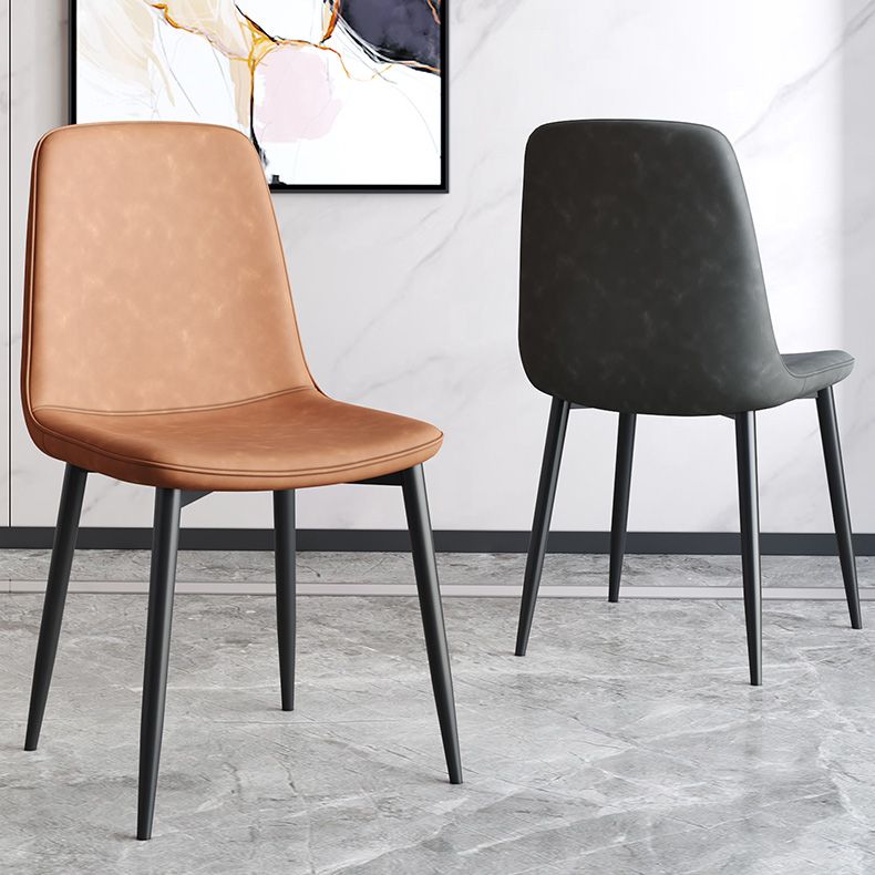 Metal Modern Contemporary Kitchen Chair Dining Room Side Parsons Chair