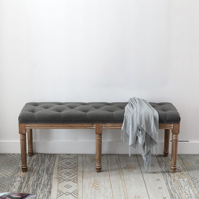 Traditional Solid Wood Seating Bench Distressed Finish Bench