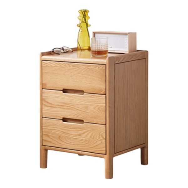 Light Wood End Table for Nursery Wooden Bedside Table for Nursery