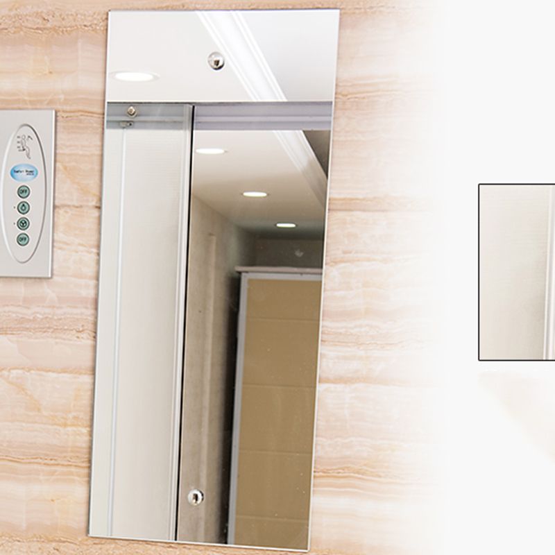 Single Sliding Shower Stall Rectangle Shower Stall with Towel Bar