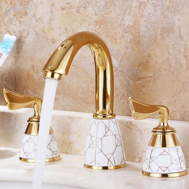 Deck Mounted Roman Tub Faucet Low Arc Bronze Roman Tub Faucet Set