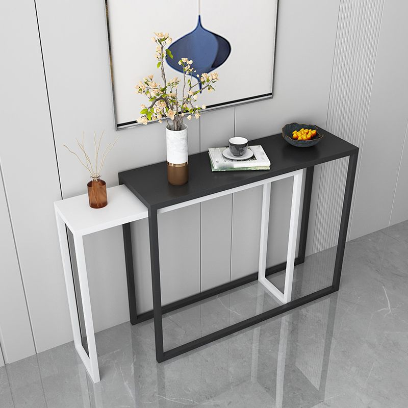 Modern Iron Accent Table with Frame Base for Hall 30.7" High