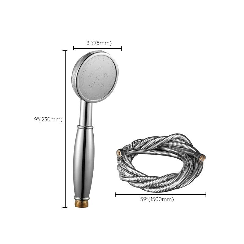 Contemporary Shower Head Metal Handheld Shower Head with Adjustable Water Flow