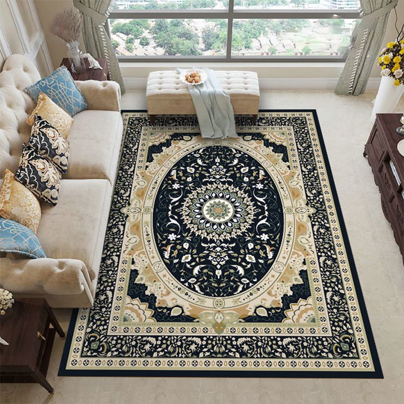 Marokkaanse medaillon print tapijt tapijt multolor polyester tapijt vlekbestendig gebied Teken voor woningdecoratie