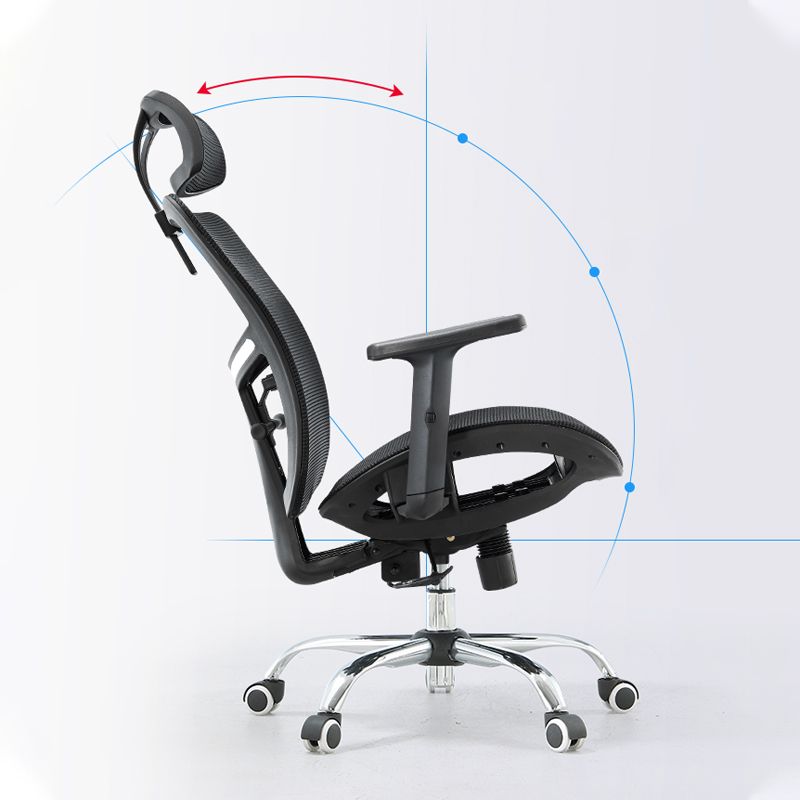 Modern Adjustable Arms Office Chair Mesh-back Task Chair for Office