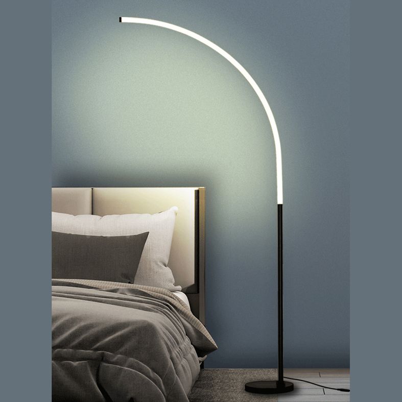 Minimalist Line Art Floor Lighting Acrylic Bedroom LED Floor Standing Light