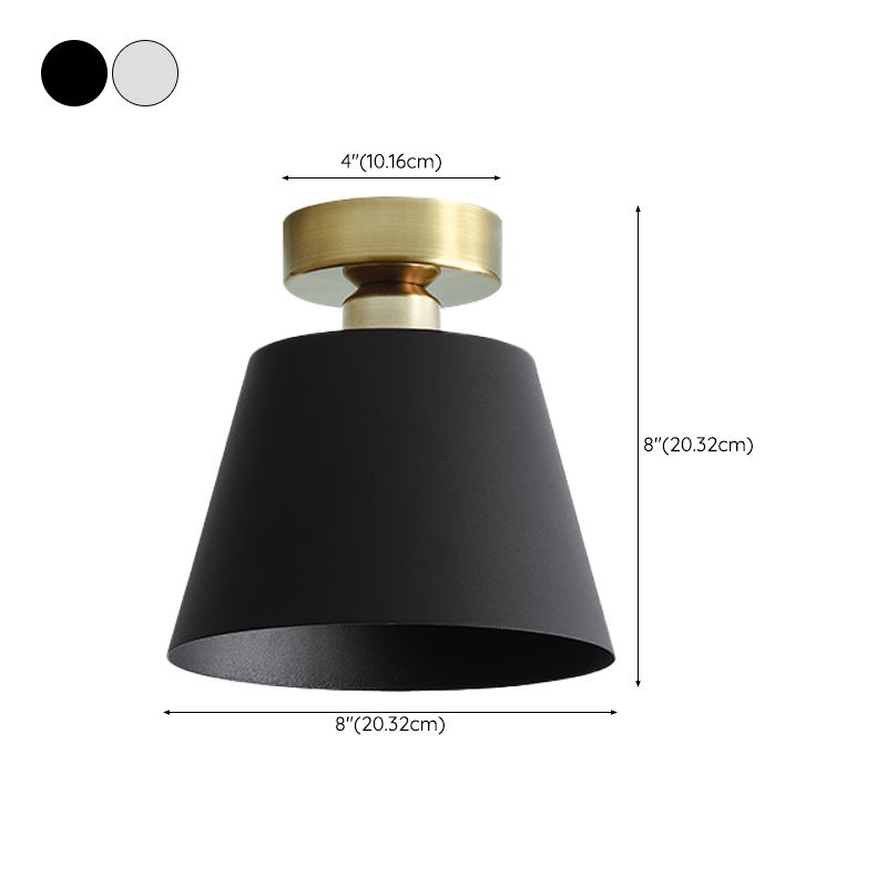 Cone Ceiling Light Fixture Simple LED Flush Mount for Bedroom