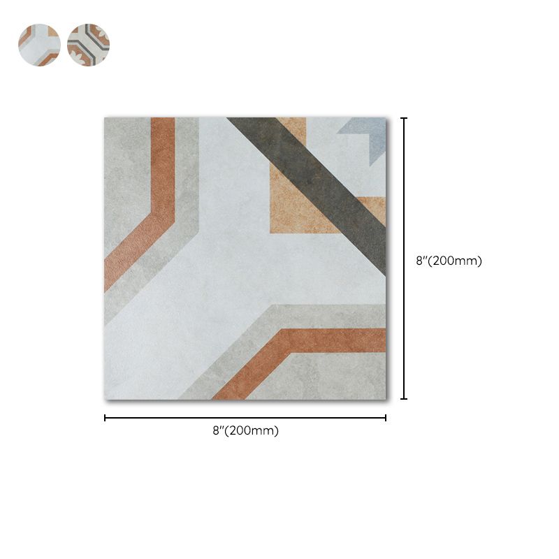 Patterned Floor and Wall Tile Contemporary Simple Floor and Wall Tile