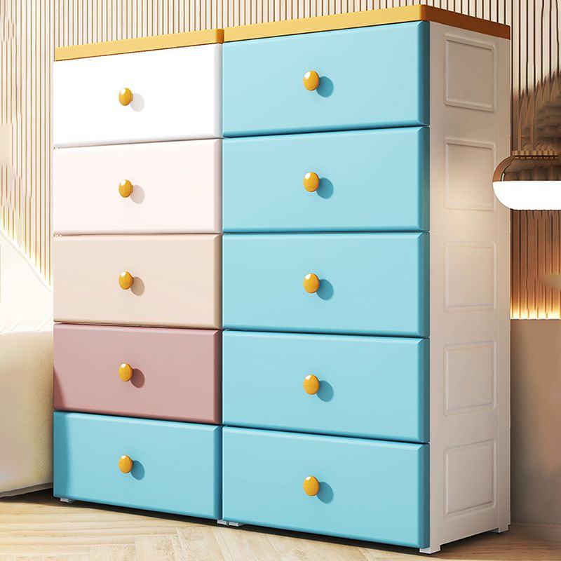 Plastic Dresser for Kids Nordic Rectangle Kids Vertical Dresser