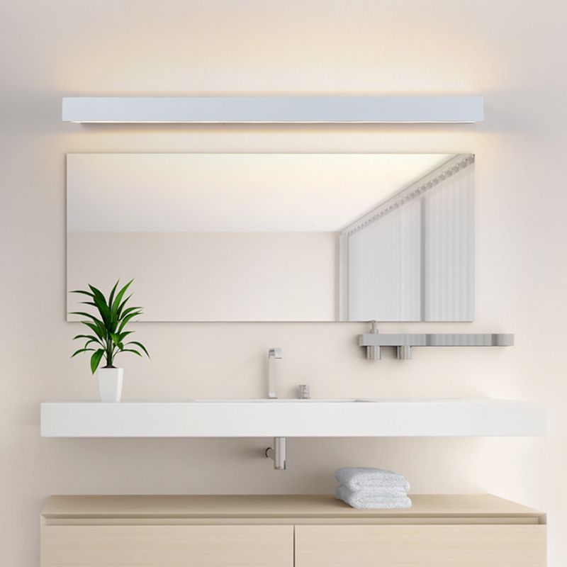 Rectangle Modern Style Vanity Light Metal 1 Light LED Mirror Light for Bathroom