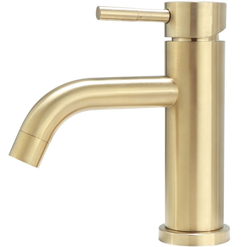 Deck Mounted Roman Tub Faucet Low Arc Tub Faucet Set in Gold