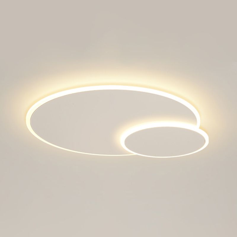 Modern Round Ceiling Mount Light LED Ceiling Light with Acrylic Shade for Bedroom