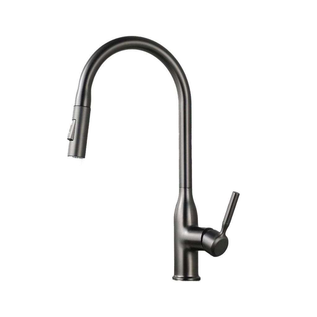 Modern Pull down Water Filler One Handle High Arch Kitchen Faucet