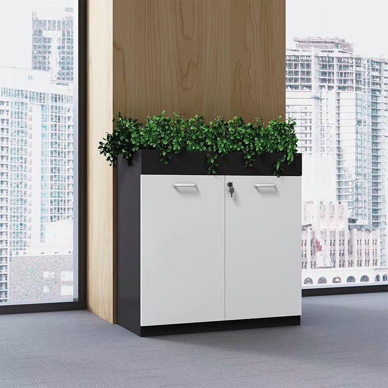 Modern File Cabinet Wood Filing Cabinet with Lock Storage for Office