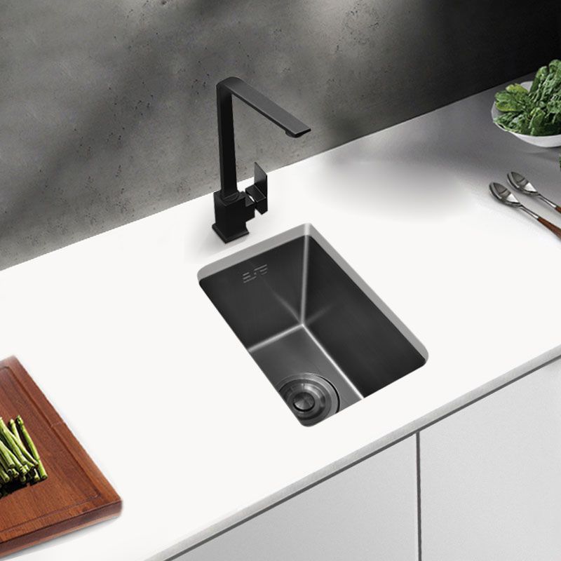 Classic Black Sink Overflow Stainless Steel Workstation Sink with Faucet