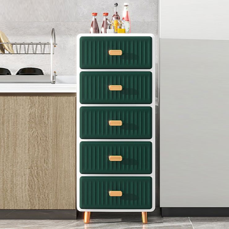 Scandinavian Kids Furniture Vertical Plastic Nursery Dresser for Home