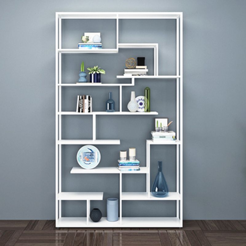 Metal Open Etagere Bookshelf Vertical Urban Bookcase for Living Room