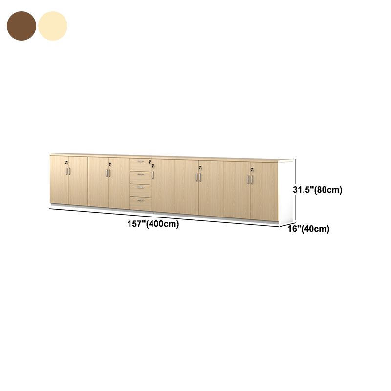 Modern Wood Cabinet Locking Drawers and Storage Lateral File Cabinet