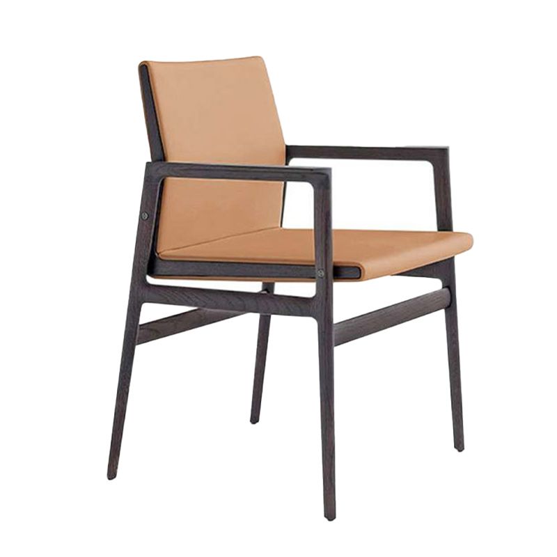 Contemporary Dining Arm Chair Solid Wood Dining Chair for Home