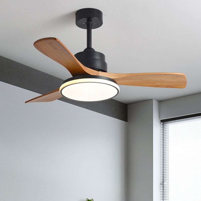 Minimalism Ceiling Fan Light Fixture Contemporary LED Ceiling Flush Mount for Kids' Room