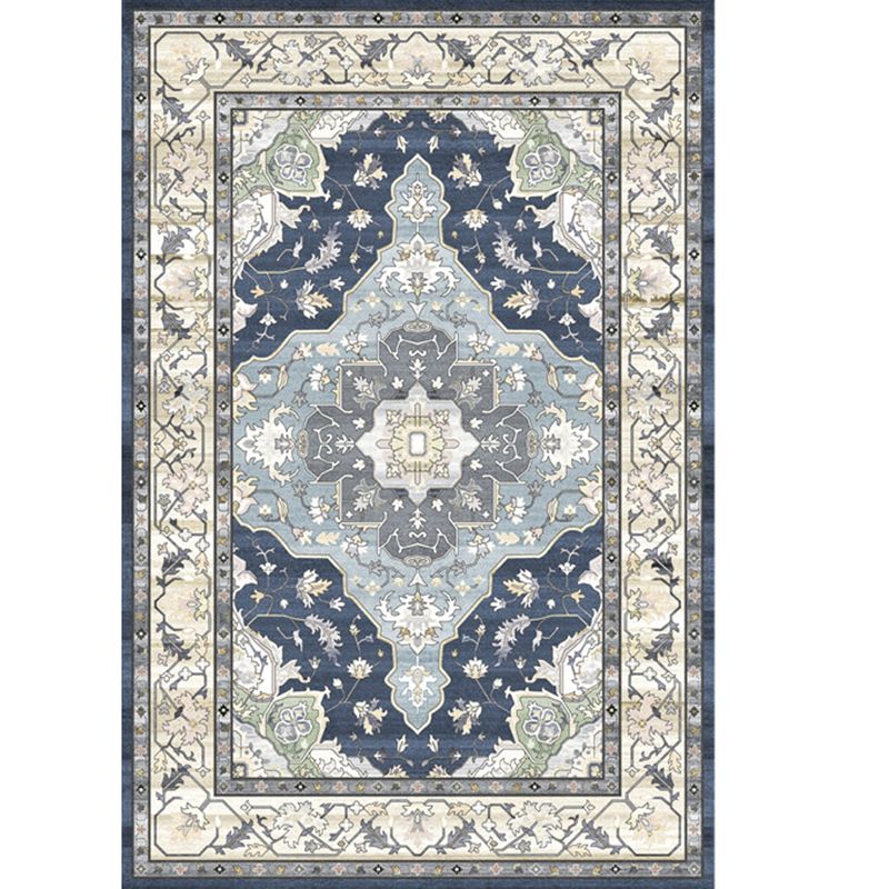 Classical Tribal Print Carpet Polyester Indoor Carpet Non-Slip Backing Rug for Home Decoration