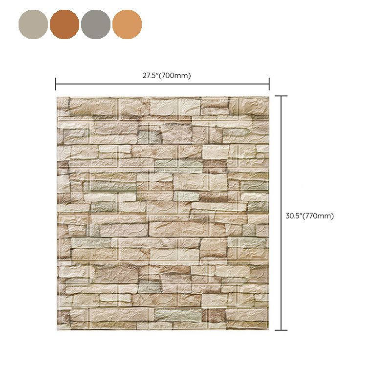 Farmhouse Wall Plank 3D Brick Bathroom and Living Room Wall Panels Set of 2