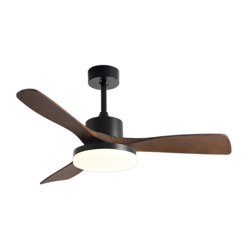 Simplicity 3-Blade Ceiling Fan Lighting in Brown for Dining Room