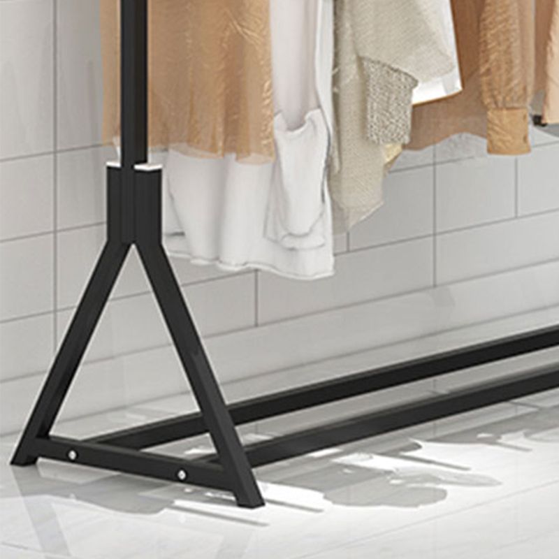 Modern Free Standing Solid Color Metal Coat Rack with Storage Shelving