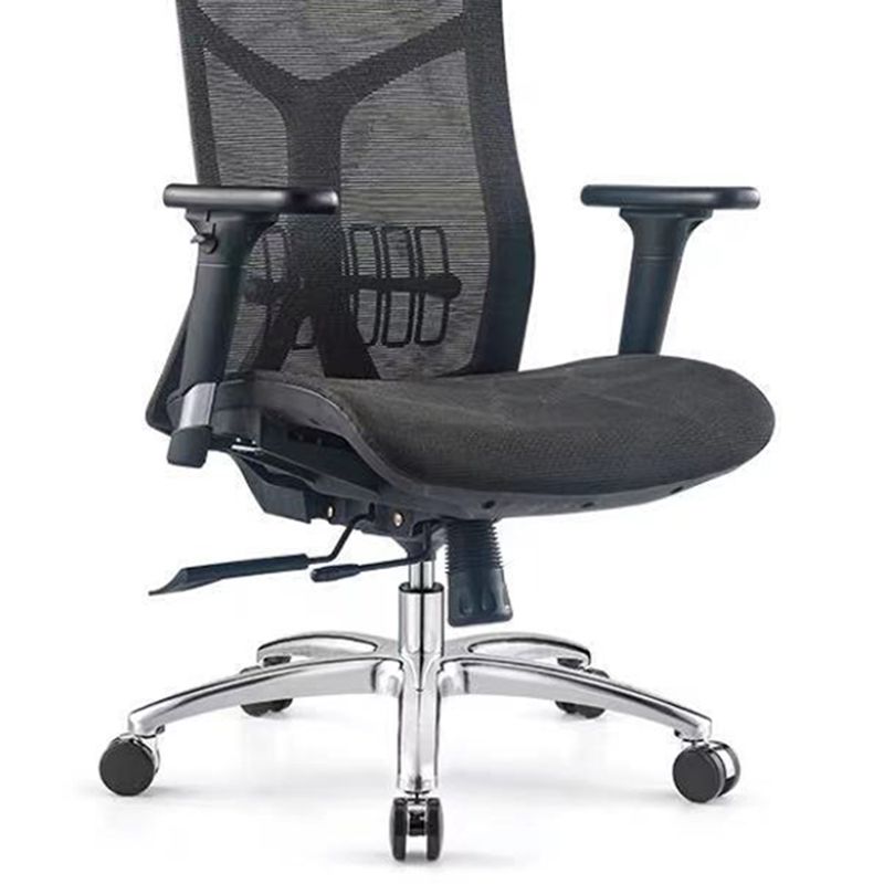 Modern Desk Chair Mesh Computer Chair in Red/Black/Gray High-Back Chair with Wheels