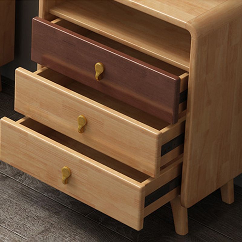 Contemporary Accent Chest with 4 Wooden Legs 15.74" Wide Chest with Drawers