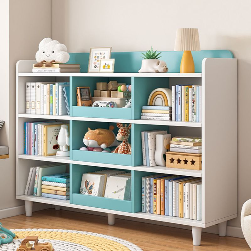 Contemporary Closed Back Bookshelf Freestanding Standard Bookcase