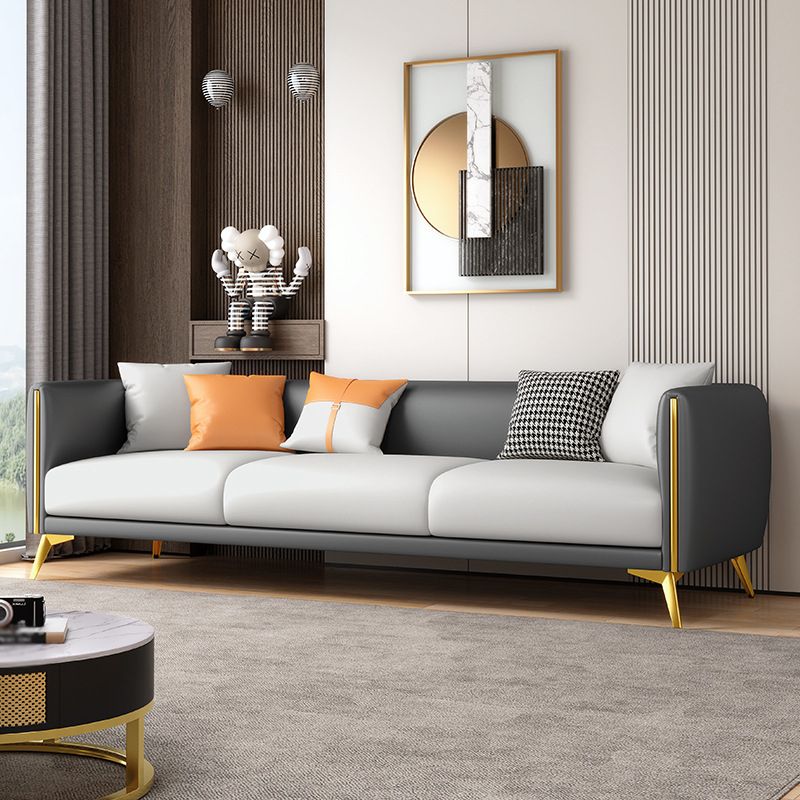 Contemporary Tight Back 4-seater Sofa with Hair Pin Legs for Apartment