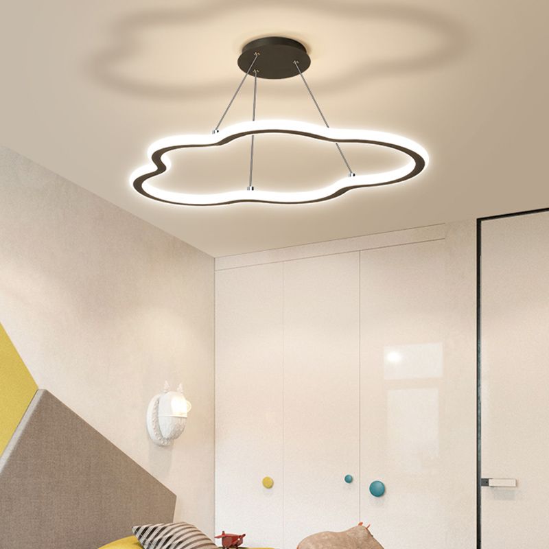 Forme linéaire lustre Light Modern Metal 1 Light Chandelier Lighting