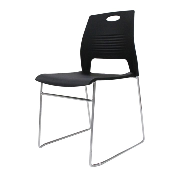 Modern Plastic and Steel Desk Chair with Low Back Home Office Chair