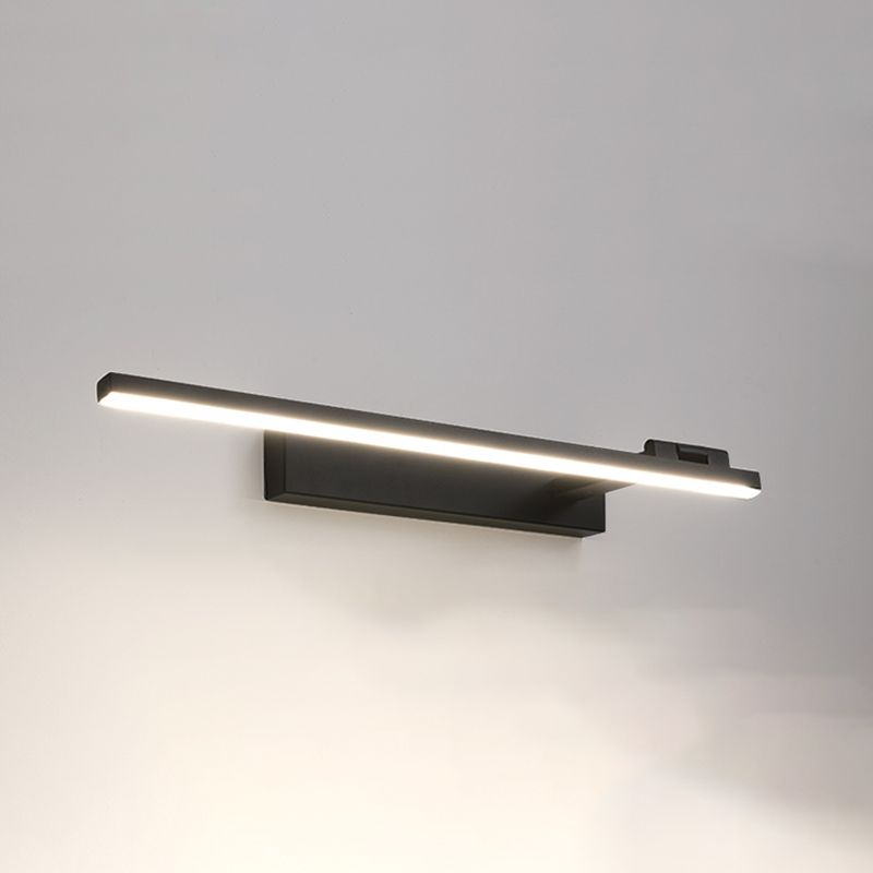 Metal lineal de la pared iluminación de la pared moderno espejo 1 lámpara de luz de pared ligera