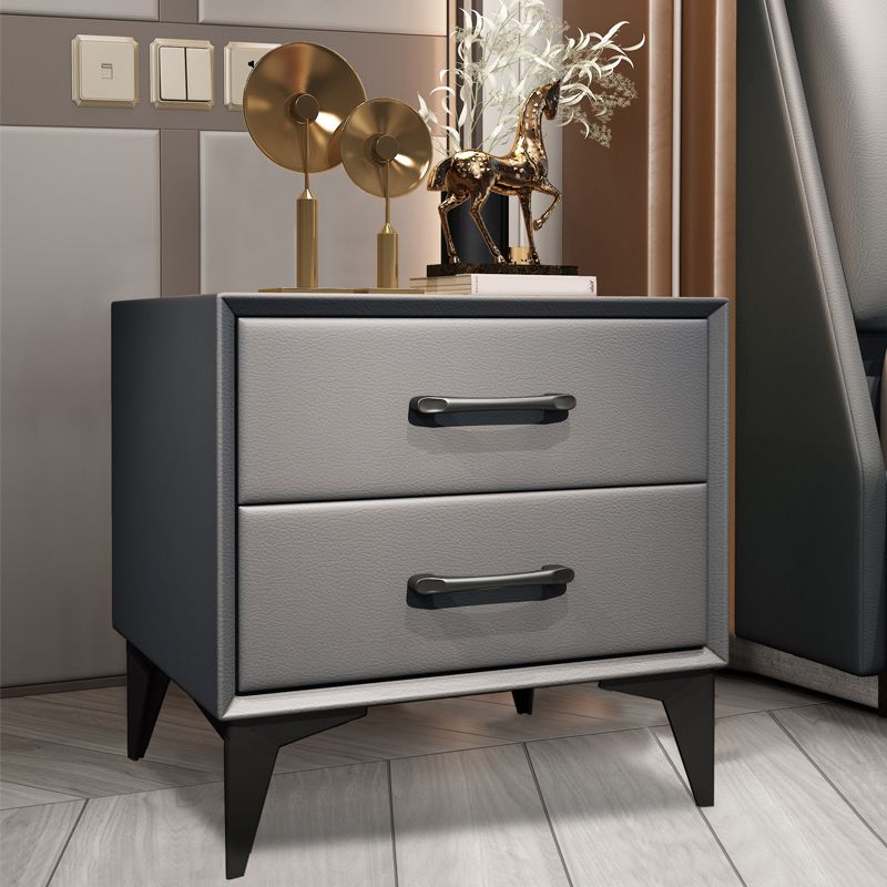 Contemporary Wooden Drawer Storage Bed Nightstand for Bedroom