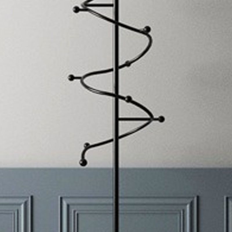 Modern Metal Entry Hall Tree Hooks Hall Tree Wave Shape Coat Hanger