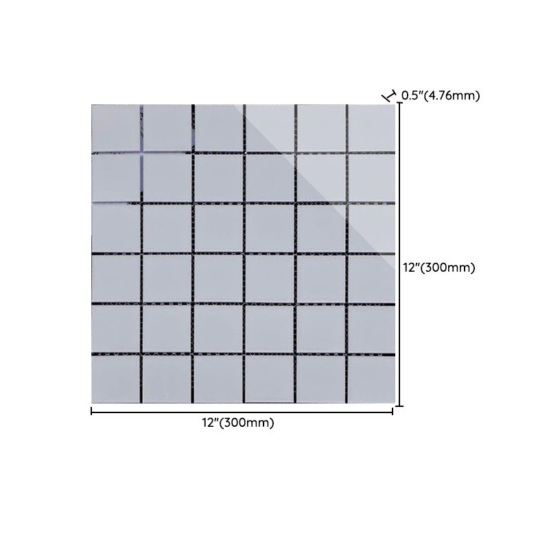 Black and White Wall Tile Mixed Material Mosaic Sheet Wall & Floor Tile