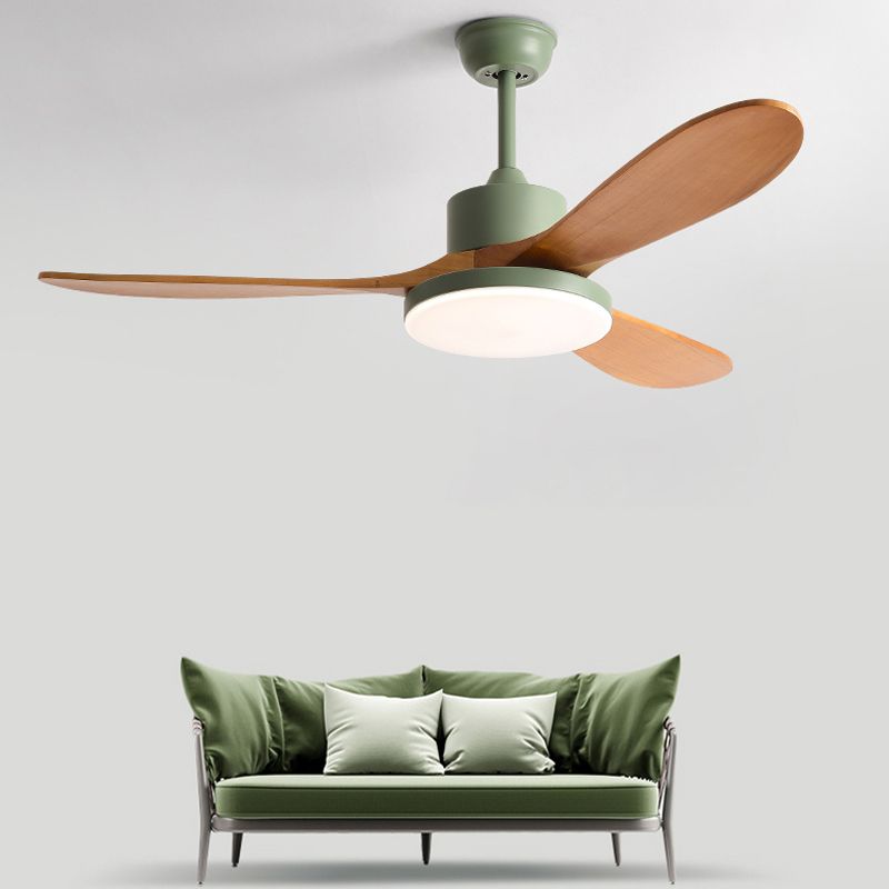 Nordic Style 1-Light Ceiling Fan Lamp Iron Ceiling Fan Light for Bedroom