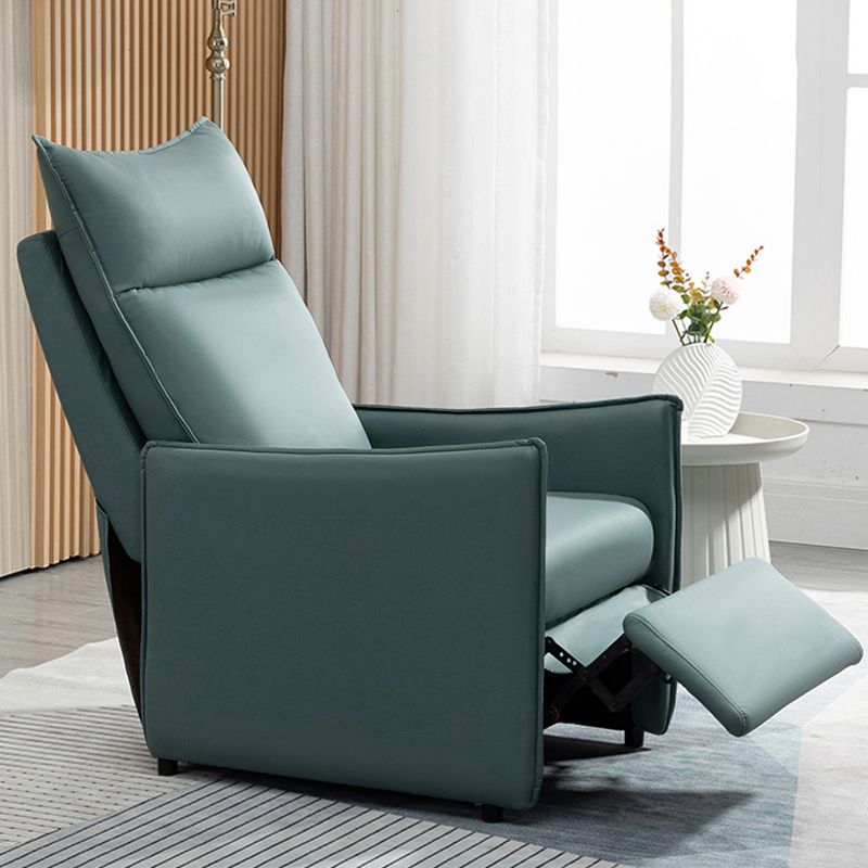 Contemporary Bonded Leather Standard Recliner with Independent Foot