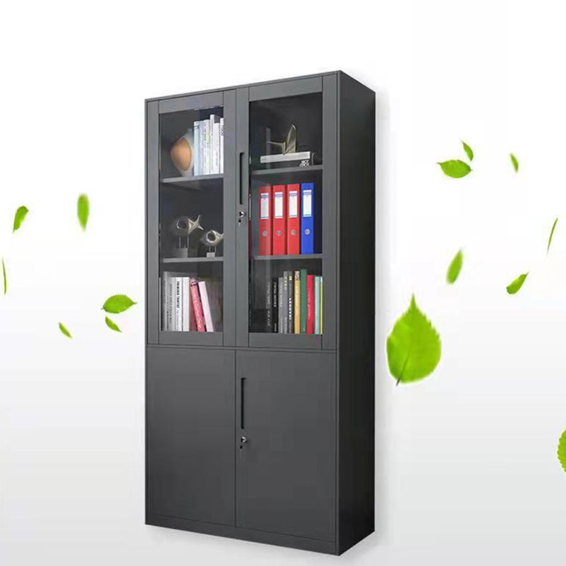 Modern File Cabinet Solid Color Vertical Metal File Cabinet with Storage Shelves