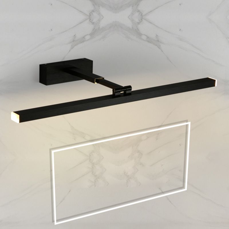 Rectangle Vanity Lighting Modern Style Metal 1 Light Vanity Sconce Lights