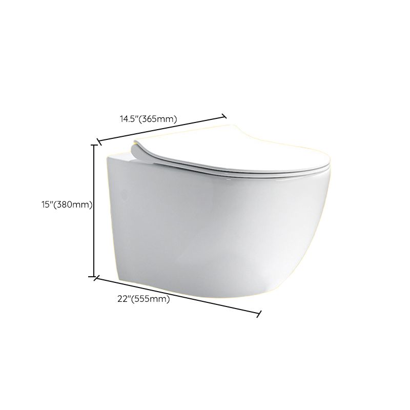 Contemporary One Piece Flush Toilet In-Wall Urine Toilet for Bathroom