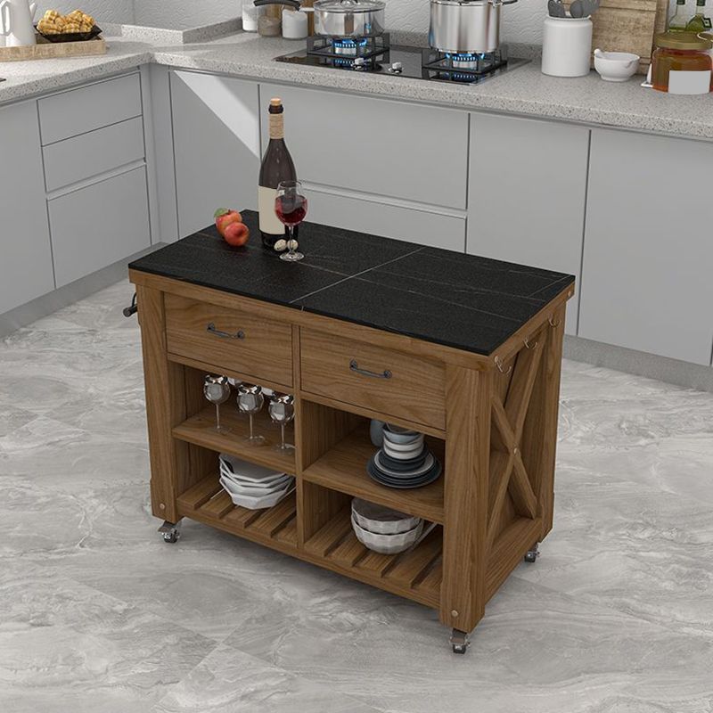 Rolling Modern Kitchen Trolley Wooden Kitchen Trolley for Kitchen