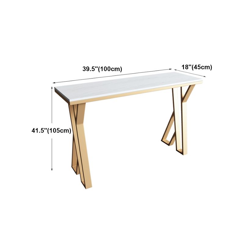 Traditional Luxury Bar Dining Table Rectangle Bar Table with Sled Base