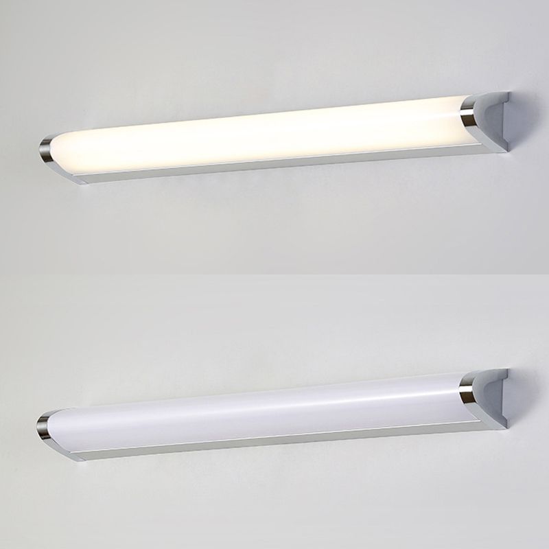 Silber lineare LED -Wandlampe im modernen minimalistischen Aluminiumwandlicht mit Acrylschatten